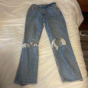 Abercrombie & Fitch Curve love 90s straight ultra high rise jeans